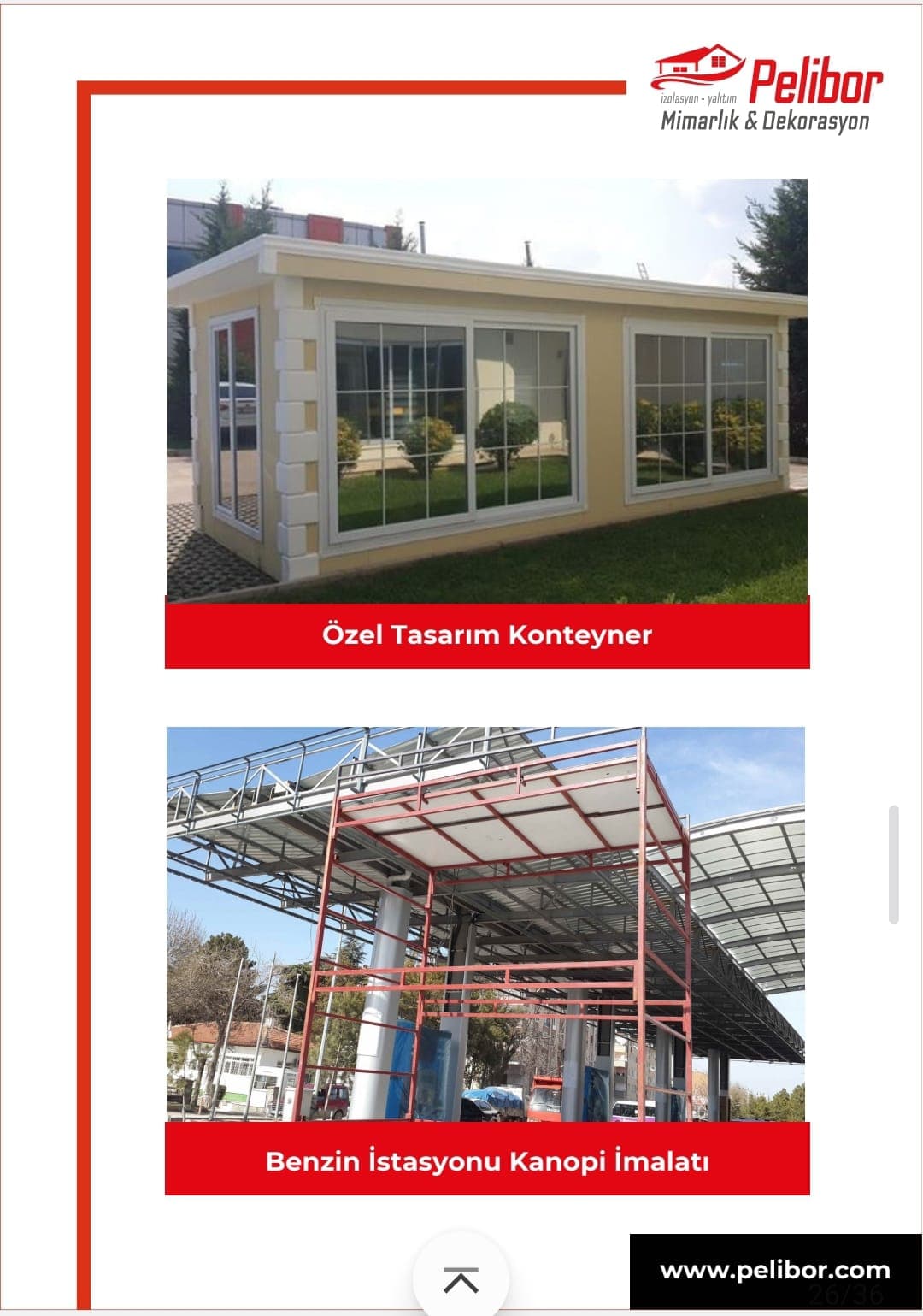 Özel Tasarım Konteyner Ofis ve Kanopi